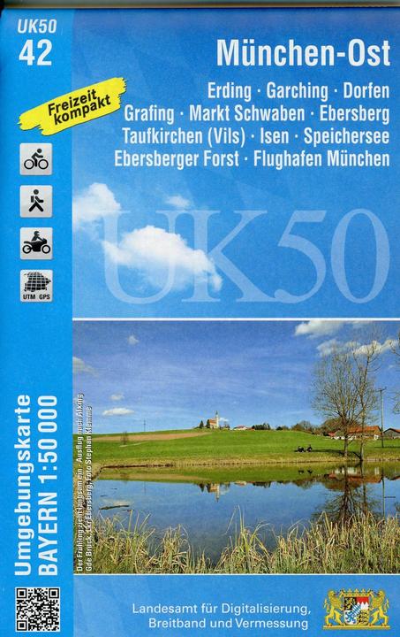 Image du produit Carte topographique de la Bavière Munich-Est
