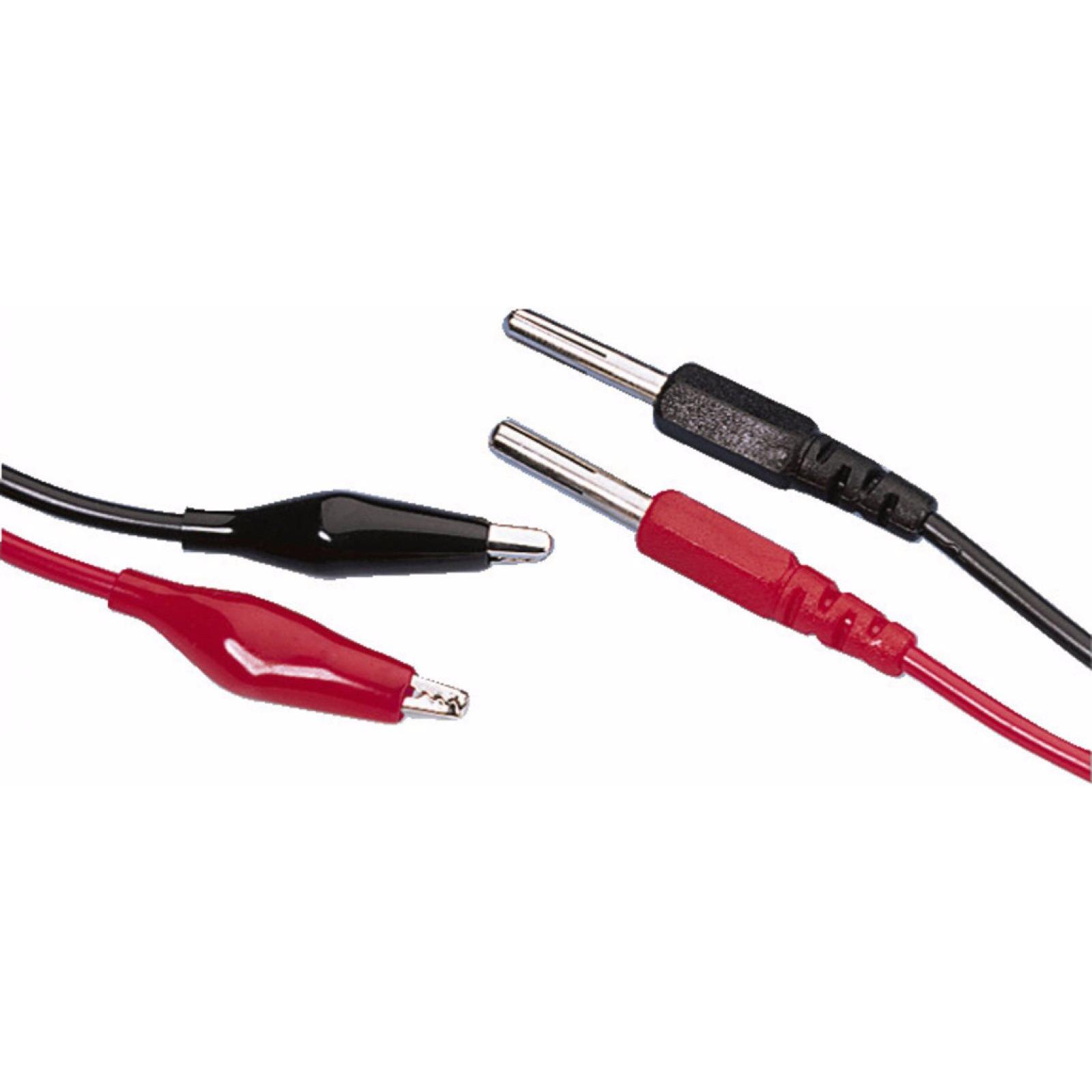 Monacor, Linea di misura, Test lead. Coppia 100cm rosso nero