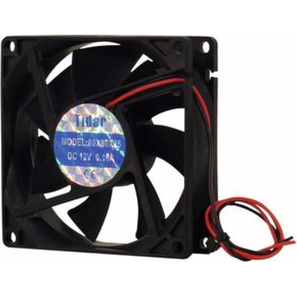 Eurolite BF-12 Axiallüfter 12V 80x80x25mm 45m³/h (Zubehör), Audio Racks + Cases