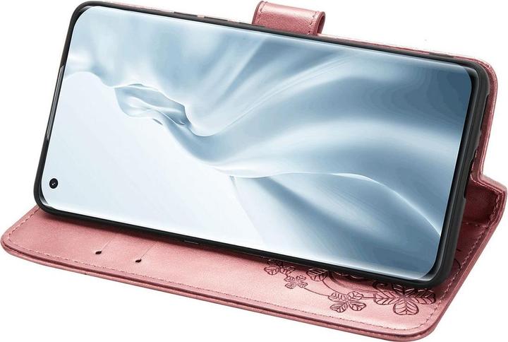 Produktbild König Design Hülle Handy Schutz für Xiaomi Mi 11 Case Flip Cover Tasche Etuis Bumper Rosa Neu (Xiaomi Mi 11i)