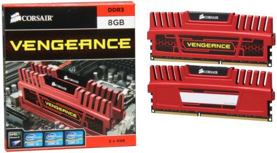 Actual product image Corsair Vengeance (2 x 4GB, 1600 MHz, DDR3-RAM, DIMM)