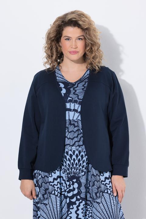 Produktbild Ulla Popken Sweatjacke, V-Ausschnitt, Langarm (48)