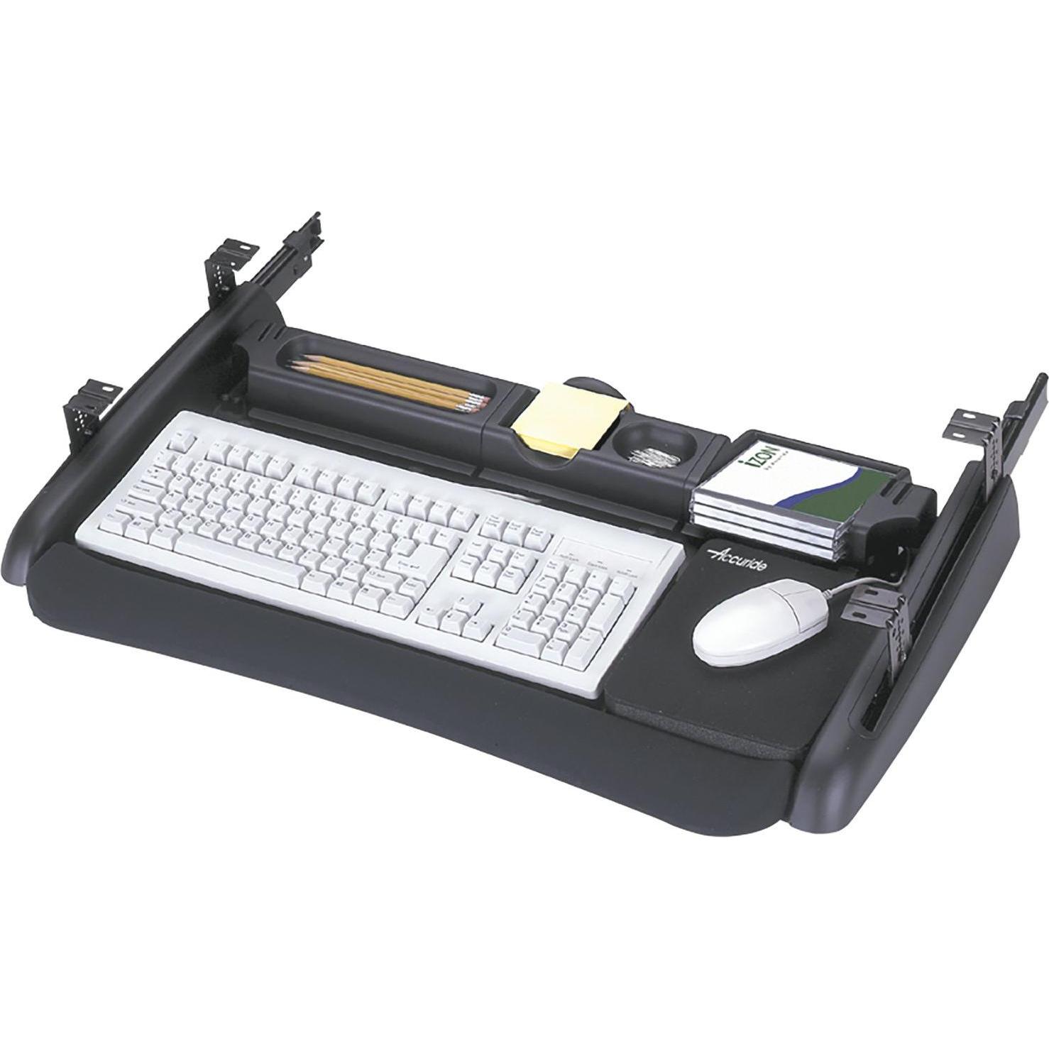 Thumbnail - Accuride Keyboard-Auszug De Luxe, schwarz, Maus + Tastatur Zubehör, Schwarz