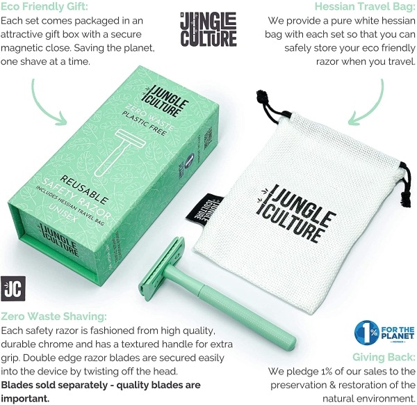 Actual product image Jungle Culture - Reusable razor in mint