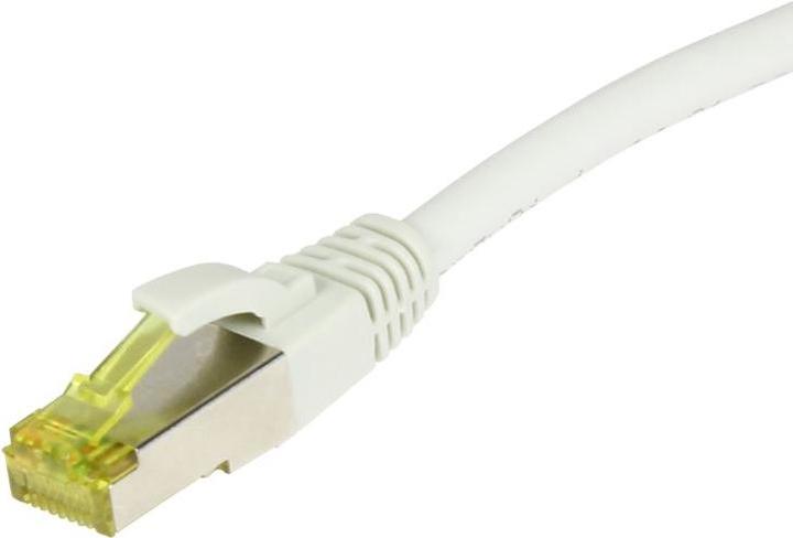 Synergy 21 Câble Patch-RJ45 S-STP(S/FTP) 500Mhz 0.15m CAT6A *blanc* TPE/LSZH(Ultraflex) AWG26 avec câble brut (S/FTP, CAT6a, 0.15 m)