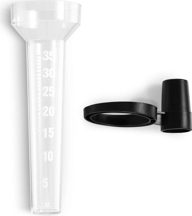 Actual product image Hama Regenmesser, analog, mit Halter, Transparent (00185863)