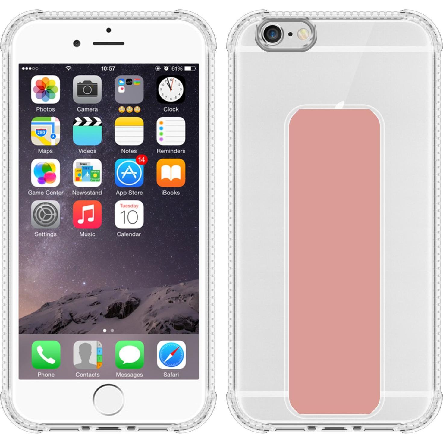 Thumbnail - Cadorabo Hülle für Apple iPhone 6 PLUS / 6S PLUS im TPU mit Halterung LM167 Style (Apple iPhone 6 Plus), Smartphone Hüll...