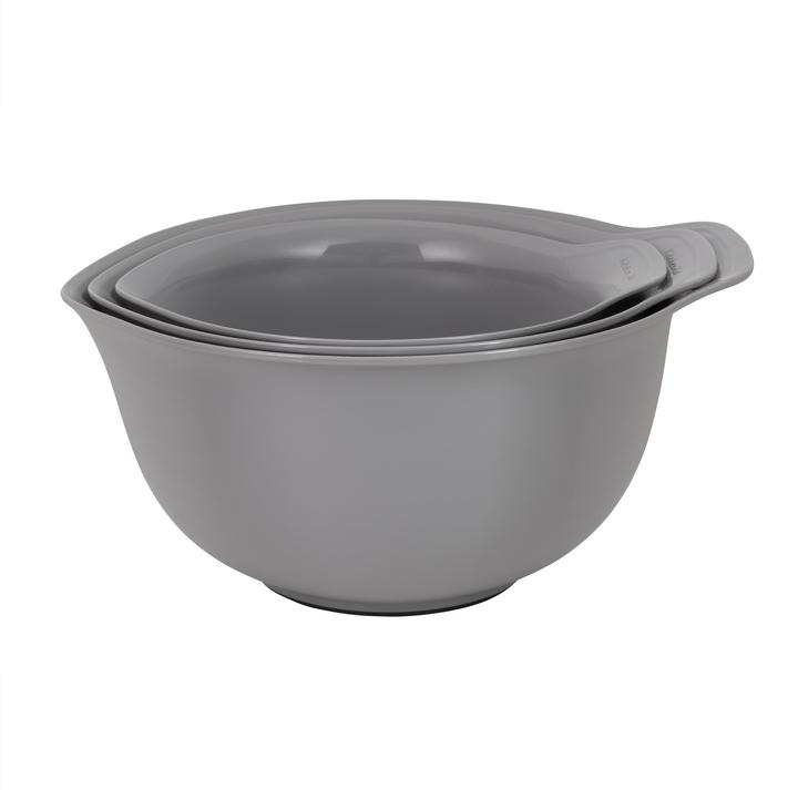 Produktbild KitchenAid Ka Set Of 3 Mixing Bowls Charcoal Grey
