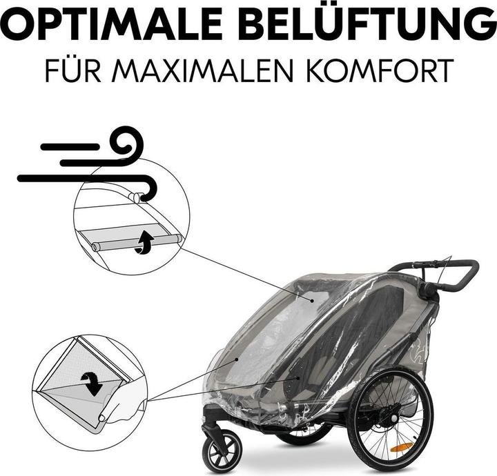 Produktbild Hauck Fahrradanhänger 3in1 Fahrradanhänger Sparset Bike N Walk
