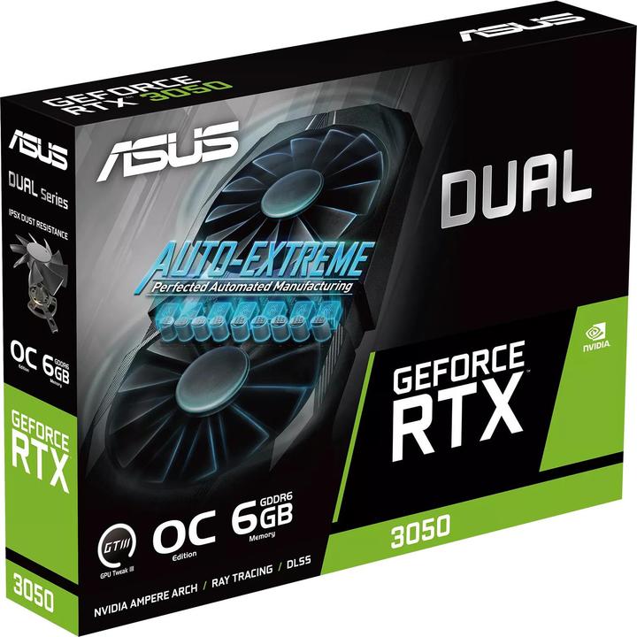 Produktbild ASUS Dual GeForce RTX 3050 OC (6 GB, GDDR6)