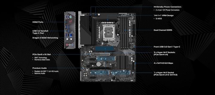 Produktbild AsRock Z790 Phantom Gaming Lightning (LGA 1700, Intel Z790, ATX)