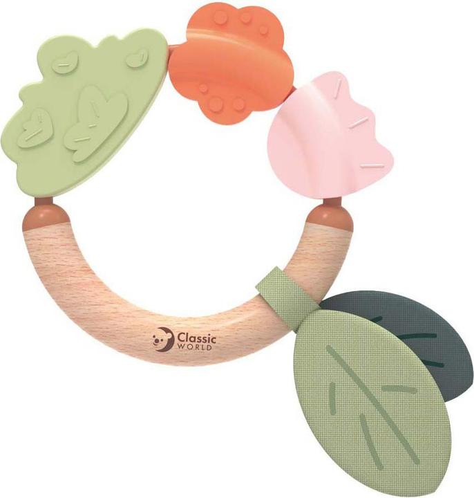 Classic World Klassischer Beissring aus Holz, Gras