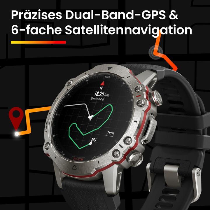 Actual product image Huami Smartwatch Amazfit Falcon Czarny (W2029OV1N)