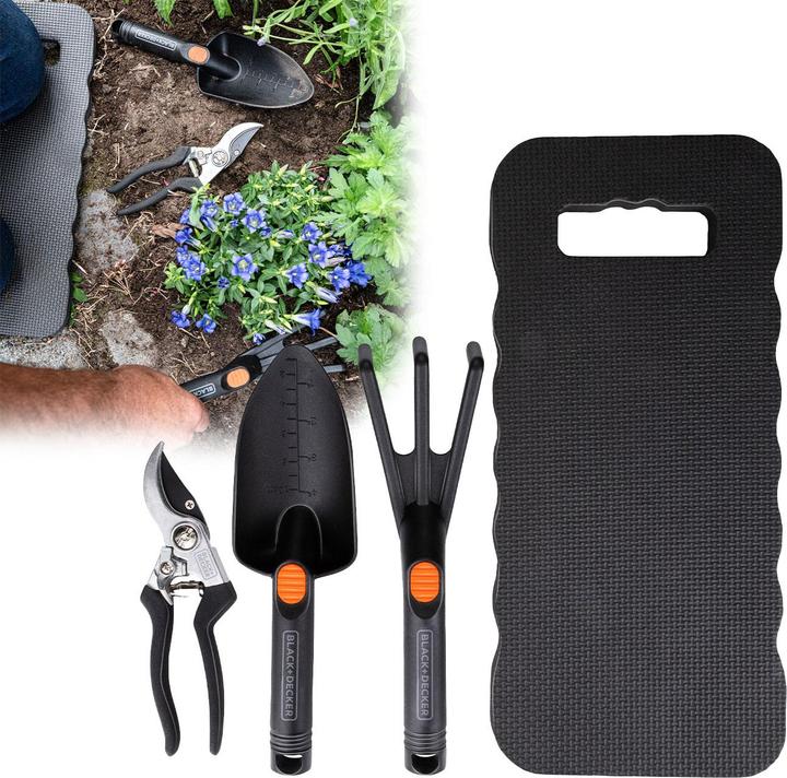 Actual product image Black & Decker Garden tool set 4pc