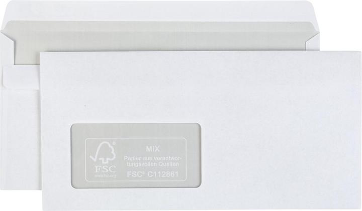 Produktbild Idena BU DL weiss 75g 1000er sk m.F. FSC-Mix (DIN lang (11 x 22 cm), 1000 x)