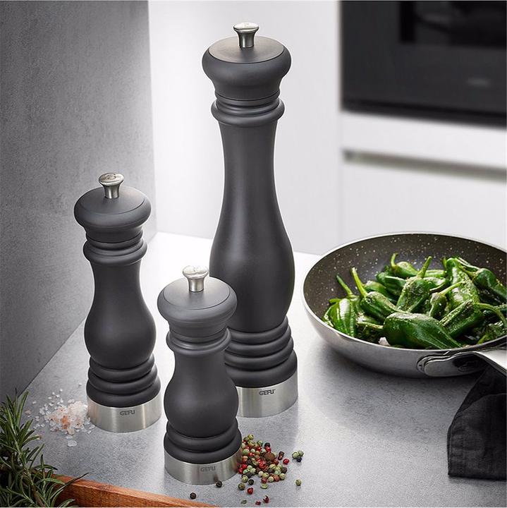 Immagine prodotto GEFU Macina sale o pepe FLAVIO S, nero (Sale, Pepe)
