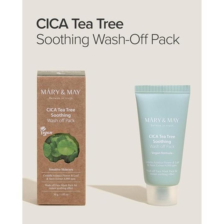 Actual product image Mary&May MARY & MAY Cica Tea Tree Soothing Dishwashing Pack 30g (30 g)