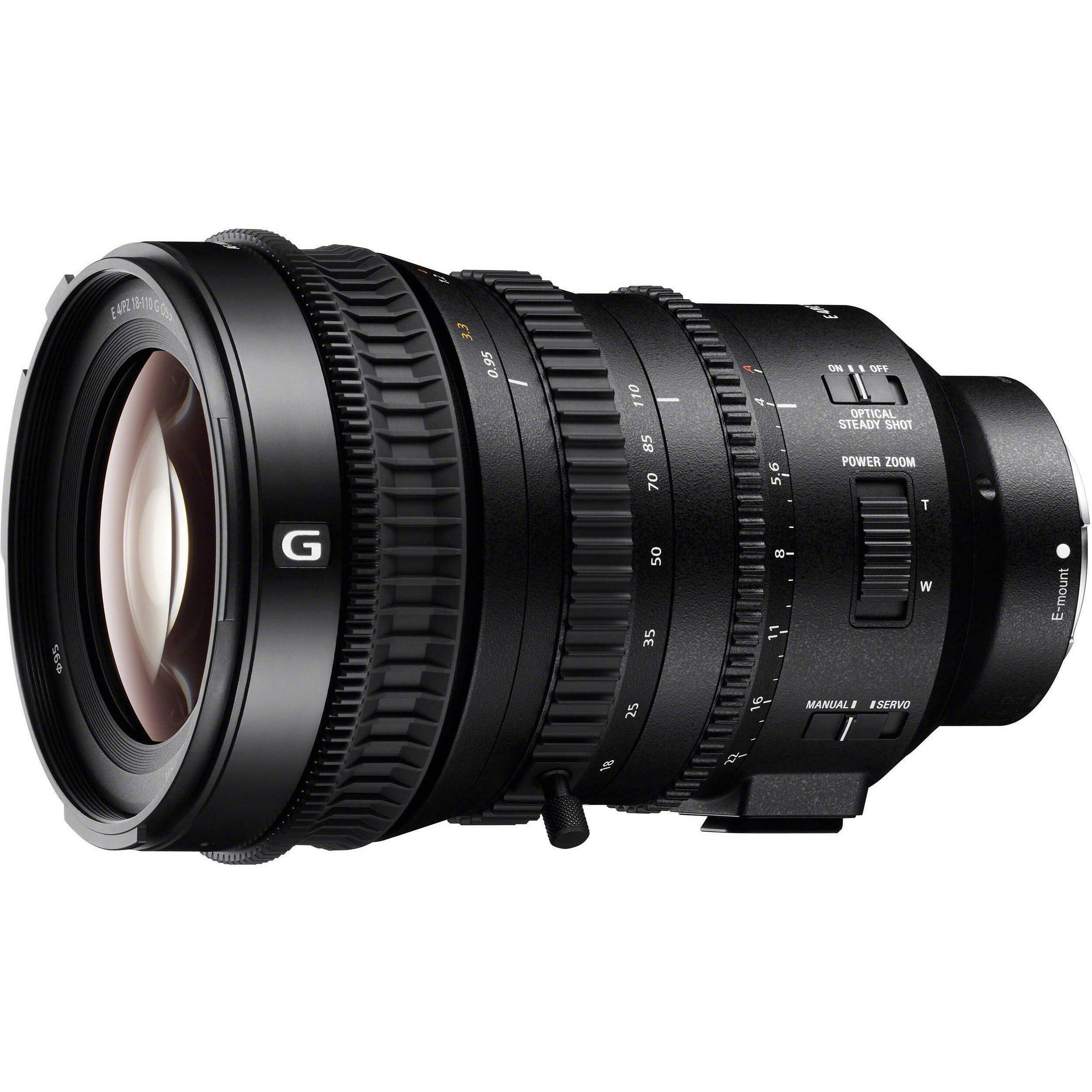Sony E PZ 18-110mm f/4 G OSS (Sony E, APS-C / DX), Objektiv, Schwarz