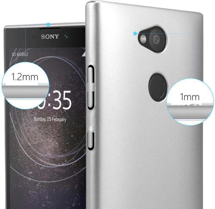 Produktbild Cadorabo Hard Cover Matt Metall Cover (Sony Xperia L2)