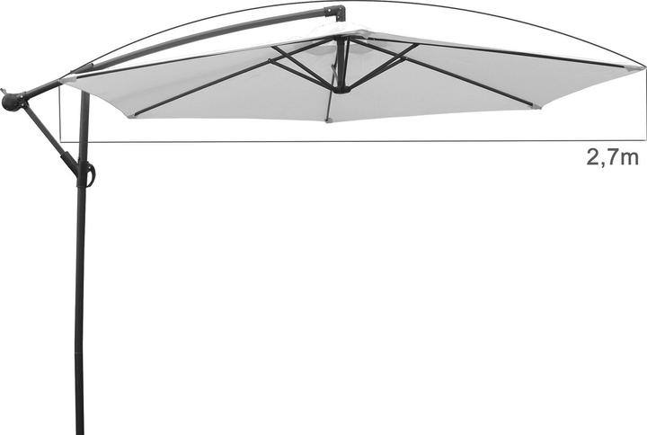Image du produit VCM Parapluie Parasol carré Protection UV (2.70 m)
