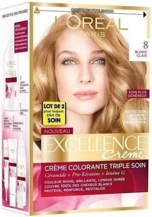 Image du produit L'Oréal Paris Coloration permanente triple soin couverture 100% blanc