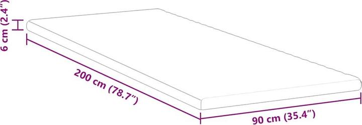 Produktbild vidaXL Matratzenauflage (90 x 200 cm)