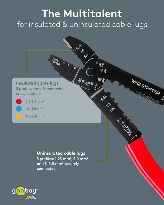 Image du produit FixPoint Pince à sertir pour cosses isolées