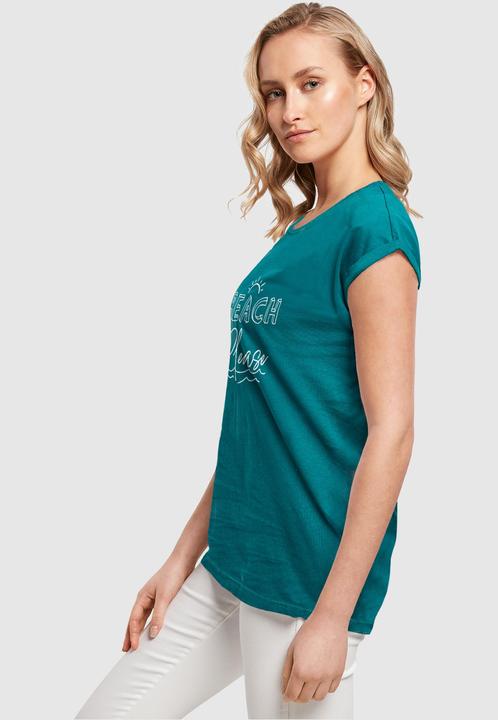Produktbild Merchcode Ladies Beach Please Extended Shoulder Tee - 112615 (4XL)