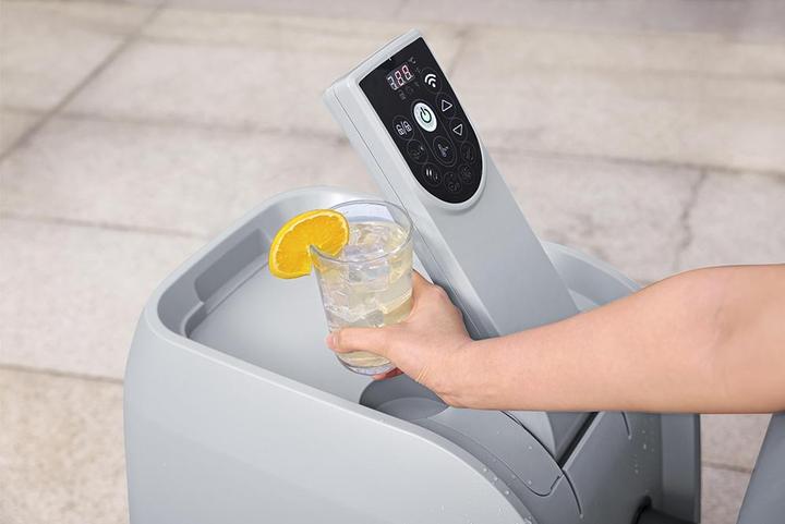 Actual product image Bestway LAY-Z-SPA Santorini Energieeffizienter s marter aufblasbarer Whirlpool 5–7 Pers. (7 Persons)