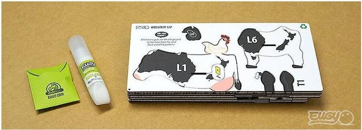 Image du produit Eugy Kit de bricolage 3D vache Holstein (MQ6)