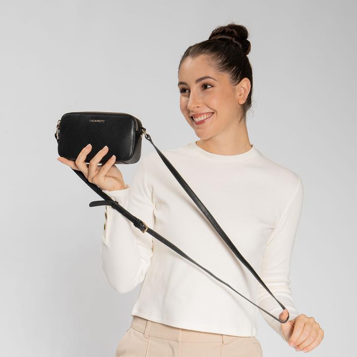 Actual product image Lazarotti Bologna Leather shoulder bag leather 18 cm