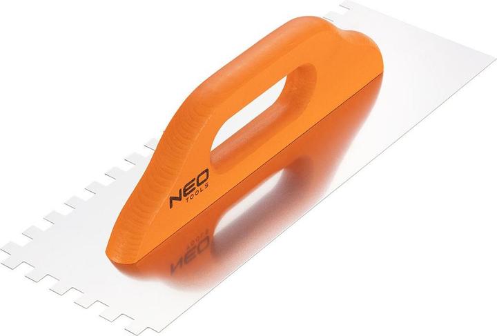 Actual product image Neo Tools spatula with teeth 380x128mm tooth 10x10x10mm wooden handle (50-174)