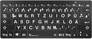 Produktbild Logickeyboard XL-Print White on Black dt. (PC/BT) (DE, Kabelgebunden)