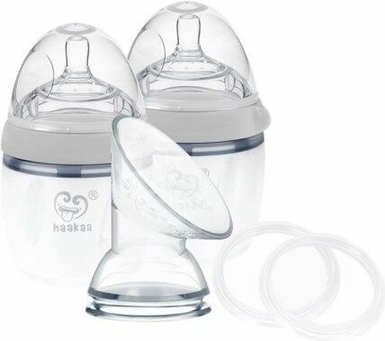Actual product image Haakaa Generation 3 Breast Pump + Bottle Set 160ml - Grey
