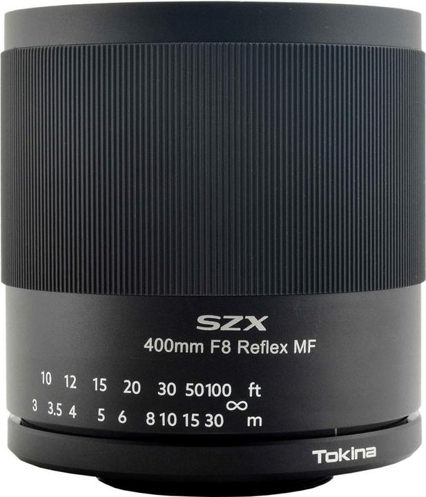 Actual product image Tokina SZX 400mm 1:8 MF Reflex for T-Mount adapter (C-mount, APS-C / DX, full size, Micro Four Thirds)