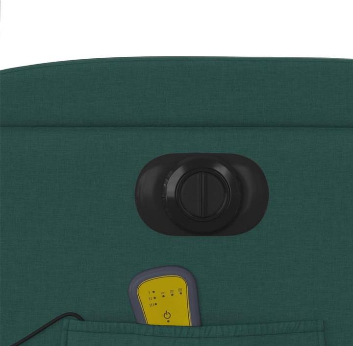 Image du produit vidaXL Fauteuil de massage Fauteuil de relaxation électrique Vert foncé Tissu