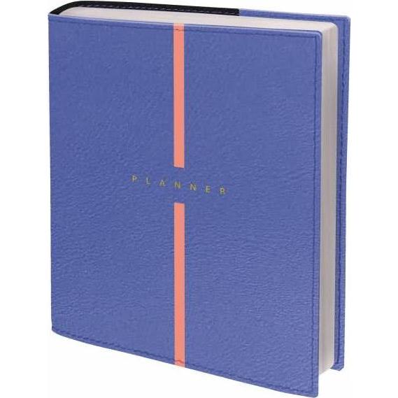 Quo Vadis, Agenda, Plan Day QV158002 16M, lavendelblau ms, 16x16cm (A5, Deutsch, Französisch, Englisch, Spanisch, Nieder...