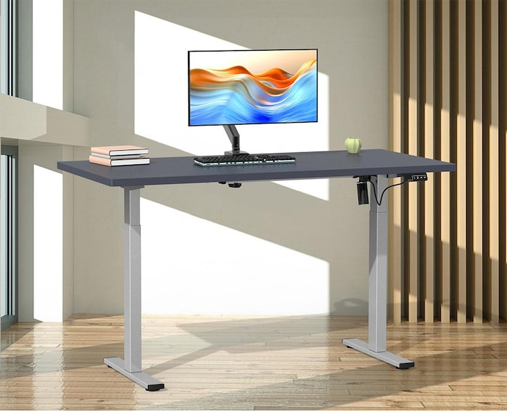 Produktbild VCM Schreibtisch verstellbar Lona 110x50 si (110 x 50 x 120 cm)
