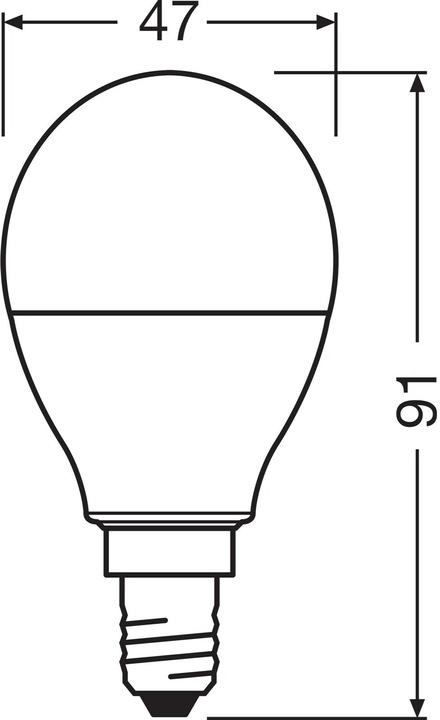 Actual product image Osram Led Retrofit Rgbw Lamps With Remote Control (E14, 40 W, 470 lm, 1 x, F)