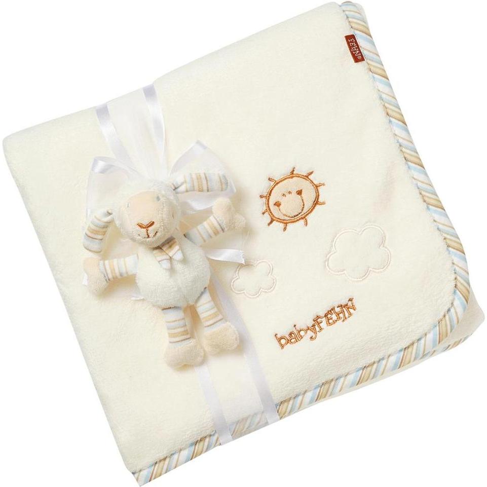 Fehn, Babydecke, Kuscheldecke Schaf (75 x 100 cm)