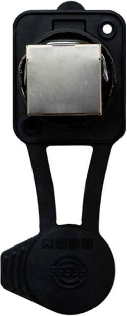 Actual product image Rean AV RJ45 Feedthrough, 90° UP, IP65 Airtight RRE8F-Z-011-1 Socket, flush-mounted