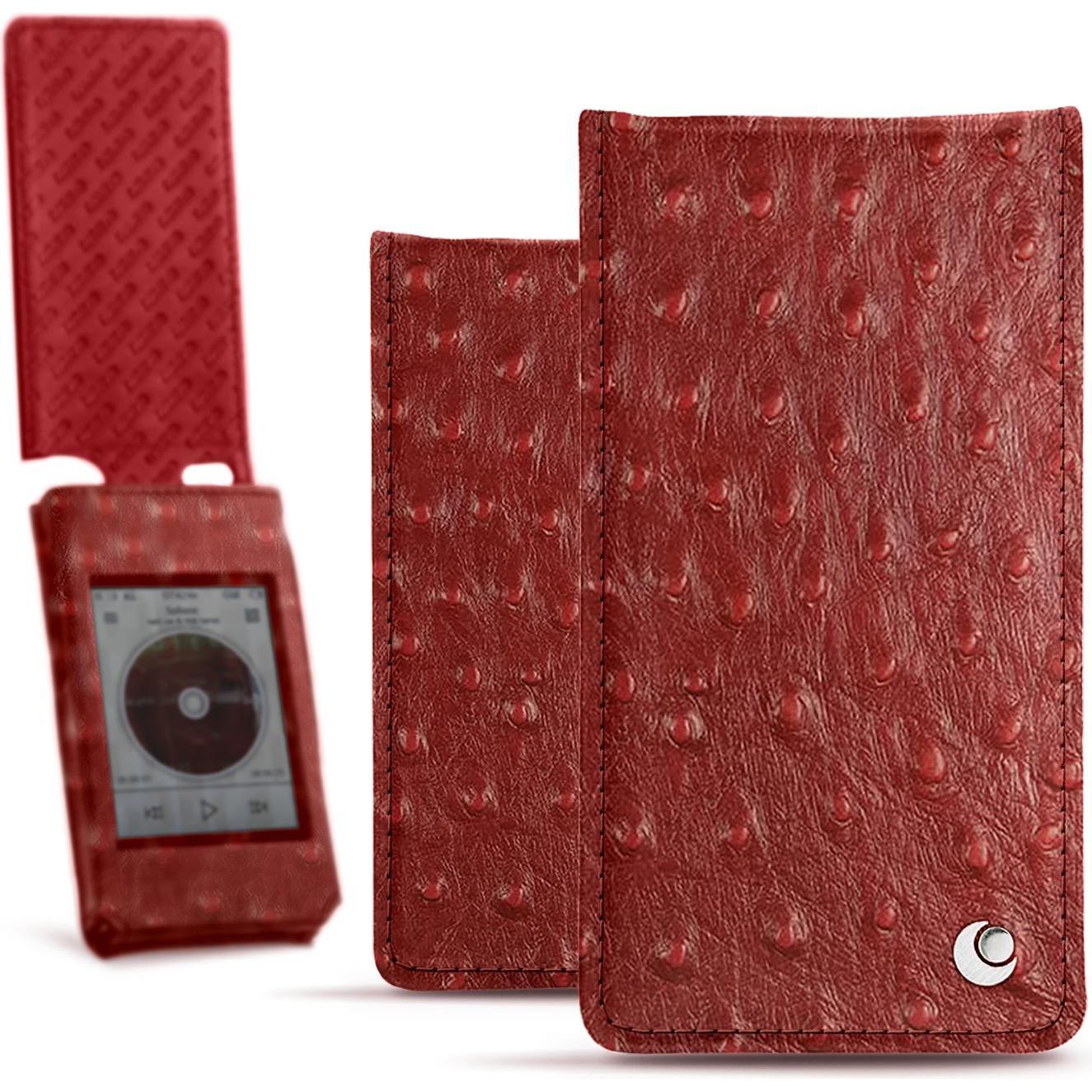 Noreve Cover in pelle verticale, Cover + Custodia MP3, Rosso