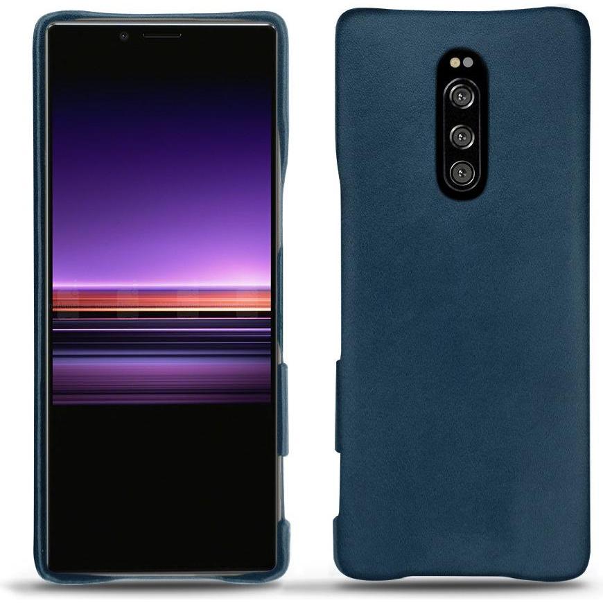 Noreve Lederschutzhülle (Sony Xperia 1), Smartphone Hülle, Blau