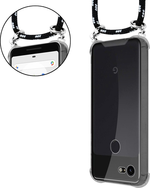 Produktbild Cadorabo TPU Handy Kette SILBER Cover