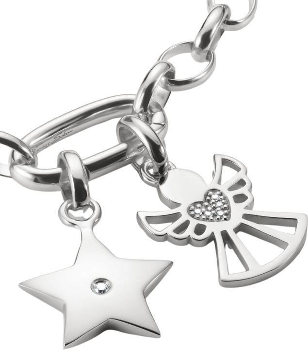 Immagine prodotto Thomas Sabo Charm-Anhänger Stern mit weissem Stein Connect Silber (Argento sterling)