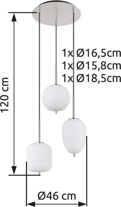 Actual product image Globo Blacky I (E14)