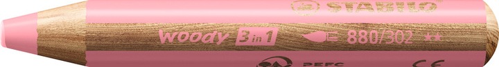 Actual product image STABILO woody 3 in 1 coloured pencil with sharpener and brush (Pastel shades, 18 x)