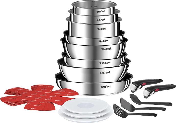 Tefal L897SK (Bratpfanne, Kochtopf, Pfannenset + Topfset, Aluminium)