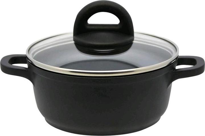 Actual product image ELO Basic Black Cast aluminium pot w.D.16cm Dur Select 89116 (16 cm, Pot, Cast aluminium)