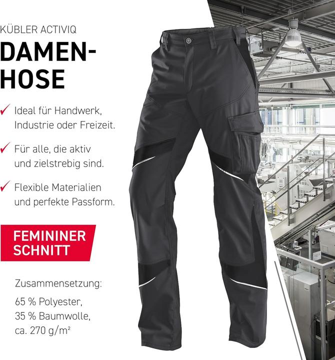 Produktbild Kübler Activiq Damenhose 2550 schwarz/anthrazit 52 (52)